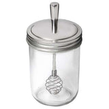 Jarware Wide Mouth Decorative Jar Lid Honey Dripper 1 pk