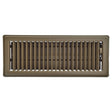 Imperial RG3657 Floor Register, 12 in W, Steel, Chocolate, Powder-Coated