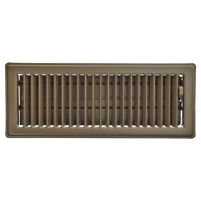 Imperial RG3657 Floor Register, 12 in W, Steel, Chocolate, Powder-Coated
