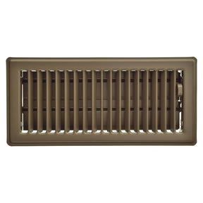 Imperial RG3656 Floor Register, 10 in W, Steel, Chocolate, Powder-Coated