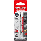 Diablo Metal Demon DMD1164JP1 Drill Bit, 11/64 in Dia, 3.1 in OAL, Three-Flat Shank