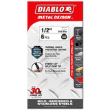 Diablo Metal Demon DMD12JP1 Drill Bit, 1/2 in Dia, 5.9 in OAL, Three-Flat Reduced Shank, Pack of 6