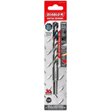 Diablo Metal Demon DMD3164JP1 Drill Bit, 31/64 in Dia, 5.9 in OAL, Three-Flat Reduced Shank