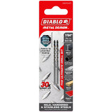 Diablo Metal Demon DMD764JP2 Drill Bit, 7/64 in Dia, 2.4 in OAL, Cylindrical Shank