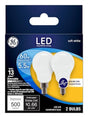 GE Industrial Solutions 24949 LED Bulb, General Purpose, A15 Lamp, 60 W Equivalent, E12 Lamp Base, Dimmable, Frosted