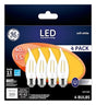 GE 92677 LED Bulb, 120 V, 300 Lumens, 4 W, CA Lamp, 40 W Equivalent, Dimmable, Soft White, 2700 K Color Temp