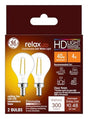 GE 93116152 LED Ceiling Fan Light Bulb, A15 Lamp, 40 W Equivalent, E12 Medium Lamp Base, Dimmable, Clear, Soft White Light