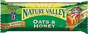 Nature Valley NVOH18 Granola Bar, Honey, Oat Flavor, 1.5 oz, Pack of 18