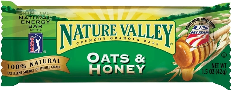 Nature Valley NVOH18 Granola Bar, Honey, Oat Flavor, 1.5 oz, Pack of 18