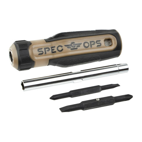 Spec Ops SPEC-S6IN1 6-in-1 Multi-Bit Screwdriver, 3/16 in, 1/4 in, 1/4 in, 5/16 in, PH1, PH2 Drive