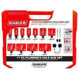 Diablo DHS17SPL Hole Saw Set, 17-Piece, HSS