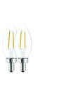 GE 31740 LED Bulb, Decorative, BC Lamp, 40 W Equivalent, E12 Lamp Base, Dimmable, Clear, Soft White Light