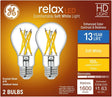 GE Refresh Series 93129470 LED Bulb, General-Purpose, A19 Lamp, 100 W Equivalent, E26 Medium Lamp Base, Dimmable