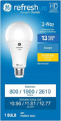 GE Refresh Series 93129887 LED Bulb, General-Purpose, A21 Lamp, 150 W Equivalent, E26 Medium Lamp Base, Daylight