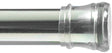 Zenna Home 608S/604S Adjustable Shower Curtain Rod, 34-1/2 to 60 in L Adjustable, 1-1/4 in Dia Rod, Stainless Steel