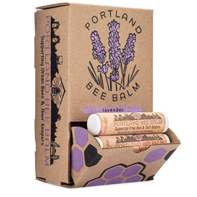 Portland Bee Balm 119 Lip Balm, Lavender, 9/PK, Pack of 24