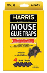Harris HMG-4 Mouse Glue Trap, Pre-Baited, Cardboard