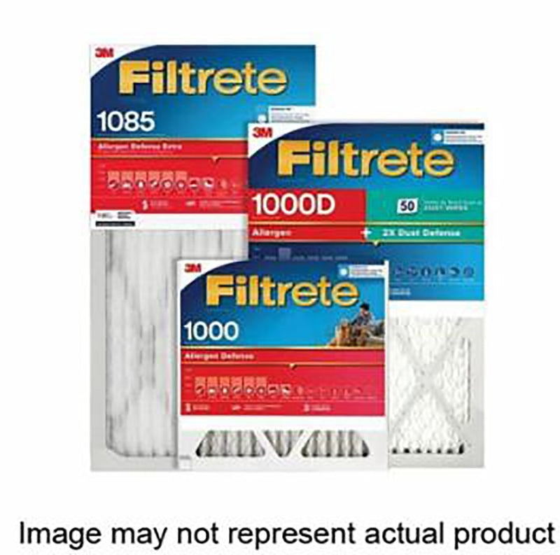 Filtrete 2012DC-4 Air Filter, 24 in L, 24 in W, 12 MERV, 1500 MPR, For: Air Conditioner, Furnace and HVAC System, Pack of 4