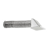 Lambro 144W-K Soffit Recessed Vent Kit, Plastic, White
