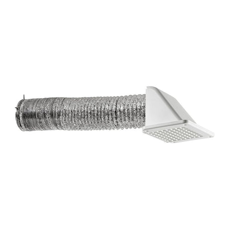 Lambro 144W-K Soffit Recessed Vent Kit, Plastic, White