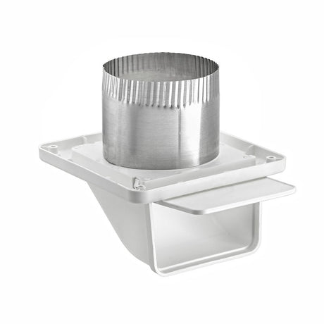 Lambro 143WTP Soffit Exhaust Vent, 5-1/4 in OAL, 5-3/4 in OAW, Plastic
