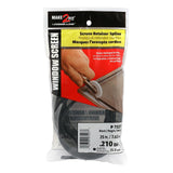 Make-2-Fit P 7527 Screen Retainer Spline, 0.210 in D, 25 ft L, Vinyl, Black, Round