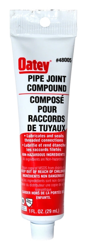 Oatey 48005 Pipe Joint Compound, 1 oz Tube, Liquid, Gray