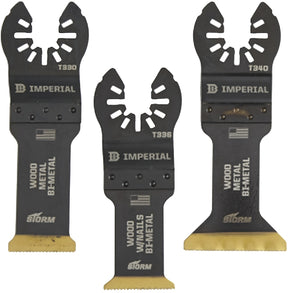Imperial Blades ONE FIT IBOATV-3 Oscillating Blade Variety Pack, One-Size, 1-5/8 in D Cutting, 16 TPI, Bi-Metal