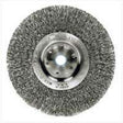 Weiler 36407 Wire Wheel Brush, 6 in Dia, 1/2 to 5/8 in Arbor/Shank, Crimped Bristle, Steel Bristle
