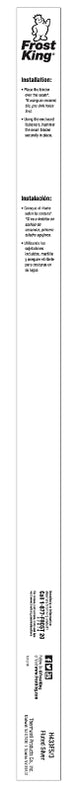 Frost King H433FS/3 Seam Binder, 3 ft L, 1-1/4 in W, Fluted Surface, Aluminum, Satin