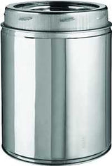 Selkirk 206009 Chimney Pipe, 6 in ID, 8 in OD, 9 in L, Stainless Steel, Pack of 2