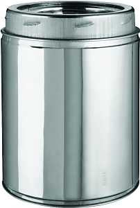 Selkirk 206009 Chimney Pipe, 6 in ID, 8 in OD, 9 in L, Stainless Steel, Pack of 2