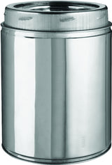 Selkirk 206009 Chimney Pipe, 6 in ID, 8 in OD, 9 in L, Stainless Steel, Pack of 2