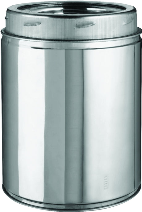 Selkirk 206009 Chimney Pipe, 6 in ID, 8 in OD, 9 in L, Stainless Steel, Pack of 2