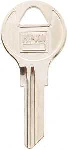 Hy-Ko 11010AP4 Key Blank, Brass, Nickel, For: Chicago Cabinet, House Locks and Padlocks, AP4 Key Number, Pack of 10