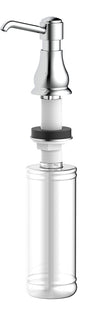 Boston Harbor TOBI22040001CP Soap Dispenser, 11 oz Capacity, PE, Chrome, Chrome, Press, Top Mounted Mounting