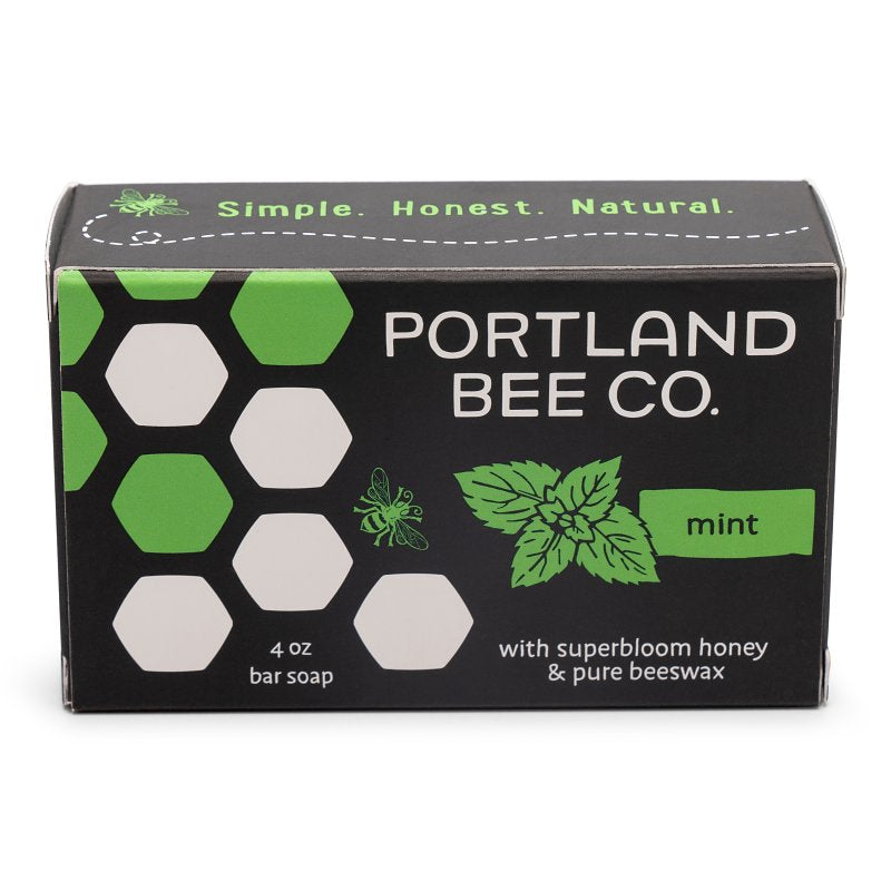 Portland Bee Balm 135 Soap, Bar, Mint, 4 oz, Pack of 12