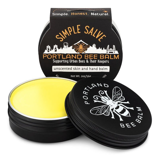 Portland Bee Balm SIMPLE SALVE Series 130 Skin and Hand Balm, 2 oz Tin, Pack of 12