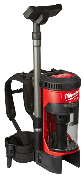 Milwaukee M18 FUEL Series 0895-20 3-in-1 Backpack Vacuum, Tool Only, 18 VDC, 12 Ah, Lithium-Ion, HEPA Filter