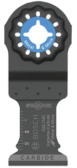 Bosch Starlock OSL114C Oscillating Blade, 1-1/4 in, Carbide, 4 in L