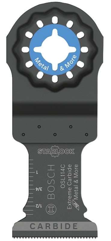 Bosch Starlock OSL114C Oscillating Blade, 1-1/4 in, Carbide, 4 in L