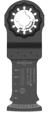 Bosch Starlock OSL114F Oscillating Blade, Bi-Metal, 1-1/4 in, 1/PK