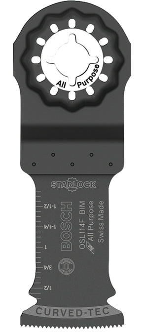 Bosch Starlock OSL114F Oscillating Blade, Bi-Metal, 1-1/4 in, 1/PK