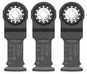 Bosch Starlock OSL114F-3 Oscillating Blade, 1-1/4 in, Bi-Metal, 3/PK