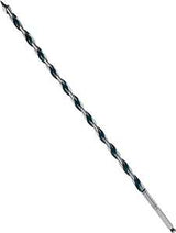 Bosch NKLT08 Auger Drill Bit, 1/2 in Dia, 17-1/2 in OAL, Open-Faced Flute, 5/16 in Dia Shank, Hex Shank