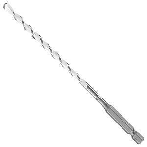 Bosch MP03 Jobber Drill Bit, 3/16 in Dia, 6 in OAL, Twist Flute, 1/4 in Dia Shank, Hex Shank