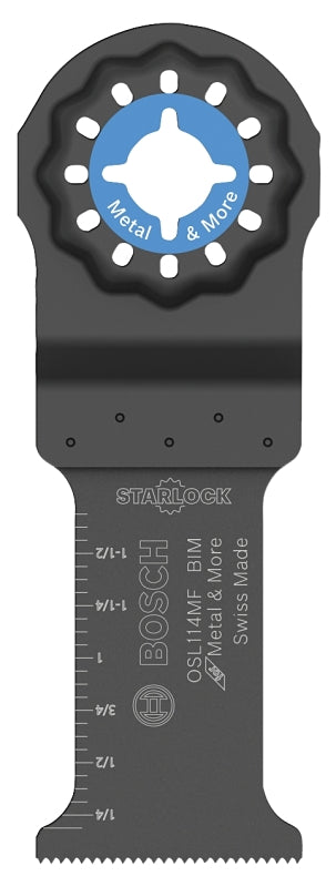 Bosch Starlock OSL114MF Oscillating Blade, 1-1/4 in, Bi-Metal, 1/PK