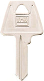Hy-Ko 11010AM6 Key Blank, Brass, Nickel, For: American Cabinet, House Locks and Padlocks, AM6 Key Number_, Pack of 10