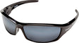 Edge SR117 Non-Polarized Safety Glasses, Black Frame, Unisex, Polycarbonate Lens, Full Frame, Nylon Frame, Silver Lens