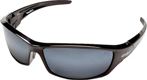 Edge SR117 Non-Polarized Safety Glasses, Black Frame, Unisex, Polycarbonate Lens, Full Frame, Nylon Frame, Silver Lens